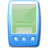 Device pda blue Icon